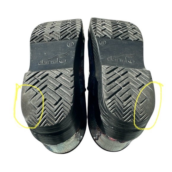 Dansko Multi Mosaic Rainbow Swirl Professional Clogs Women's US 7.5 8 EU 38 - Picture 10 of 10